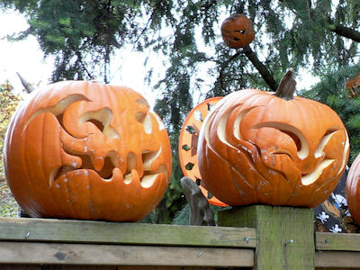 かぼちゃの彫り物